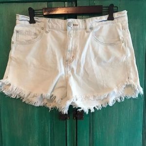 Free People Denim Washed Shorts
